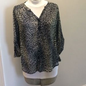 Leopard print blouse